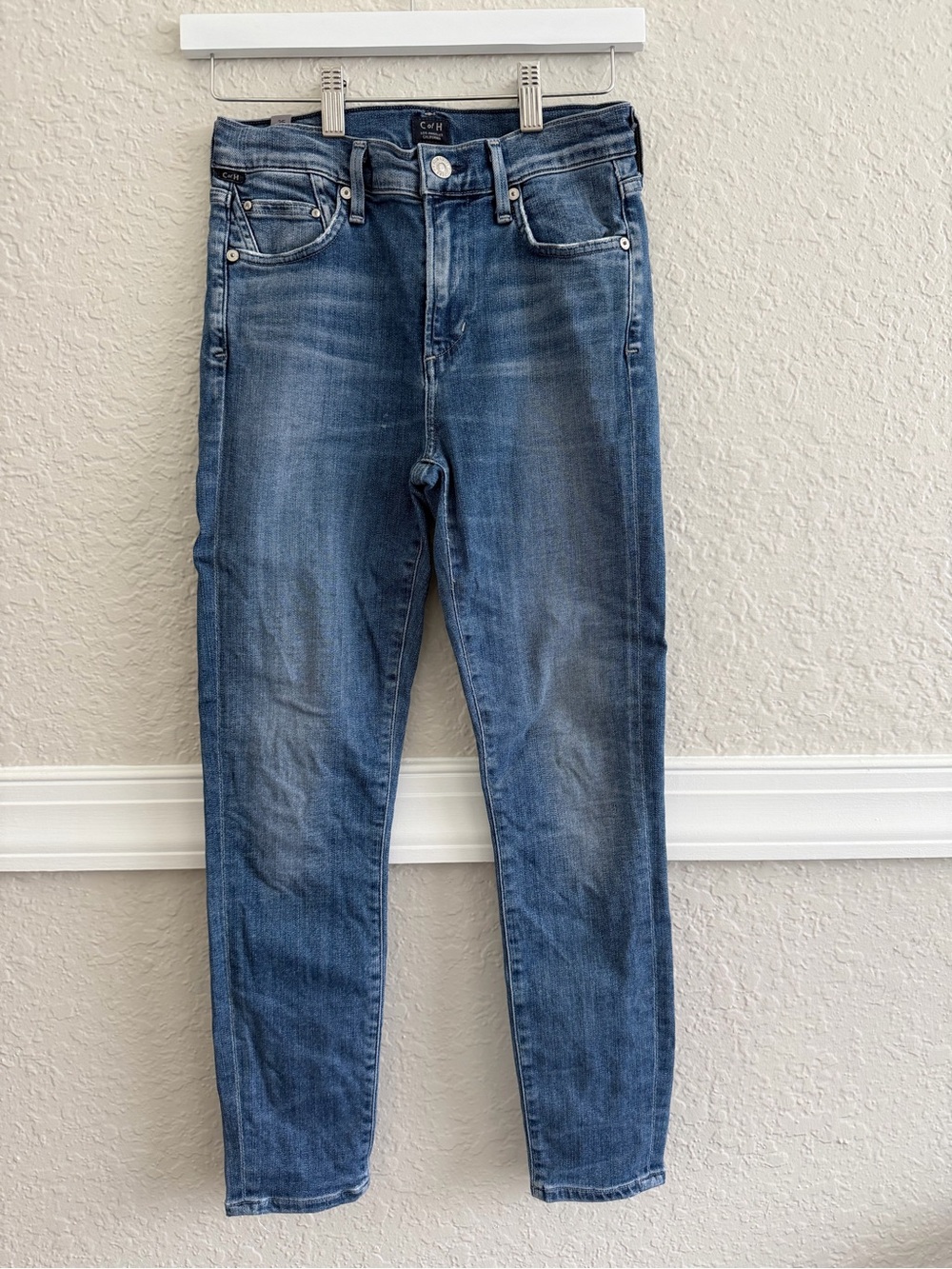 Citizens of Humanity Rocket Crop High Rise Skinny Jeans Blue - Size 25